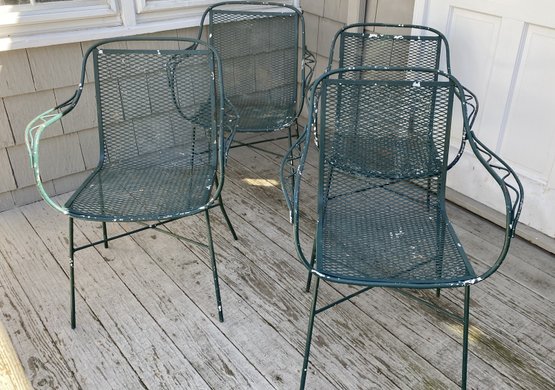 MCM Woodard - Salterini Style Outdoor Dining Chairs