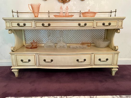 Vintage French Provincial Server By Karges Of Pennsylvania.