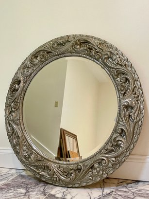 Round Ornate, Plastic Frame Mirror From Marshalls.