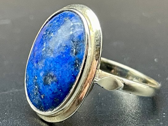 Antique 14k Gold And Blue Stone Ring. Size 7.