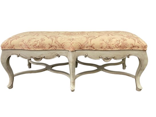 Lillian August / Drexel -french Provincial Upholstered Bench.