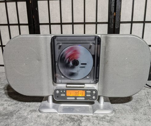 Brookstone SlimLine CD V4.0 Am/FM CD Player  Tested- Works