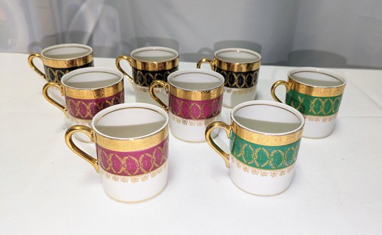 Set Of 8 Vintage Royal Crown Demitasse Cups