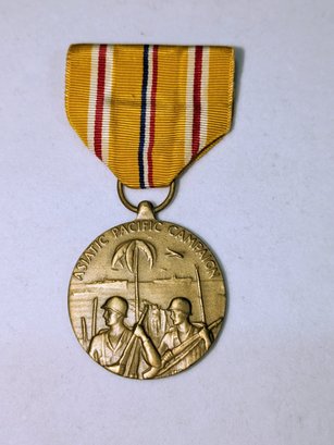 Vintage WWII Asiatic Pacific Campaign Medal ( 1 Of 2 )