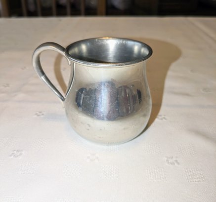 Vintage WEB Early American Pewter Cup
