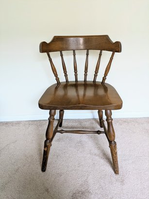Vintage Beautiful Solid Wood Desk Chair