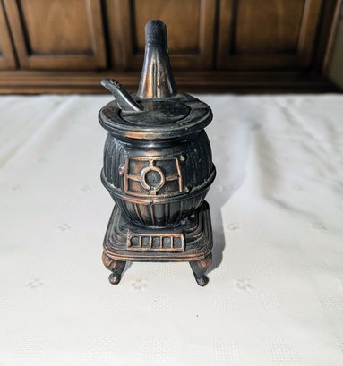 Vintage Miniature Cast Iron Pot Belly Stove