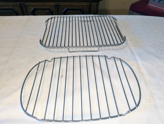 2 Stainless Surface Protector Trivets/Roasting Pedestals
