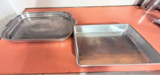 2 Wear-Ever Aluminum Baking Trays