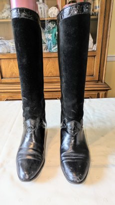 Vintage Bally Leather & Suede Boots - Size 7.5