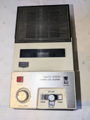 Vintage Craig Solid State Cassette Recorder Model 2603 T-control