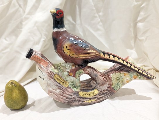Pheasant Decanter Made In Italy By Garnier 1968