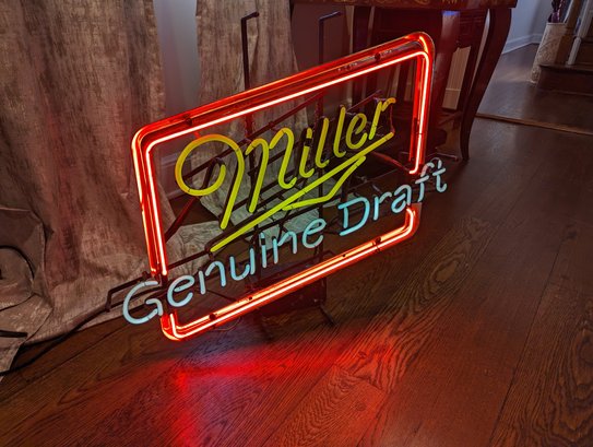 Vintage Miller Genuine Draft Neon Sign #26