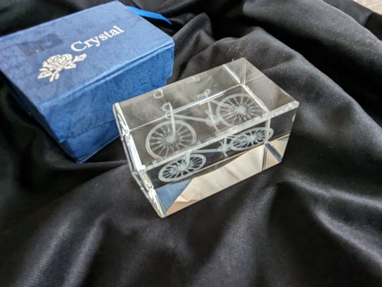 Crystal Bicycle Paper Weight #25