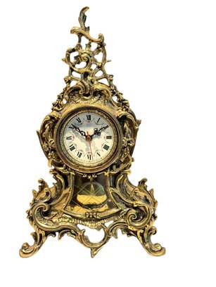 Reproduction French Brass Mantel Clock