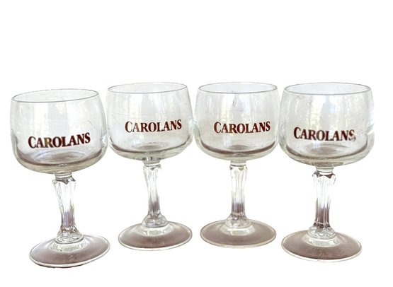 Four Carolans Irish Cream Glasses