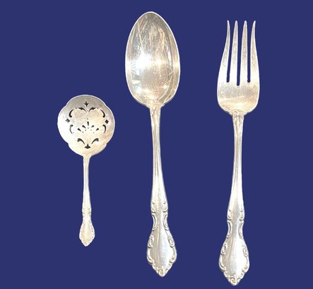 Trio Of Gorham 'Chelsea' Sterling Silver Serving Pieces  5.67 OZT