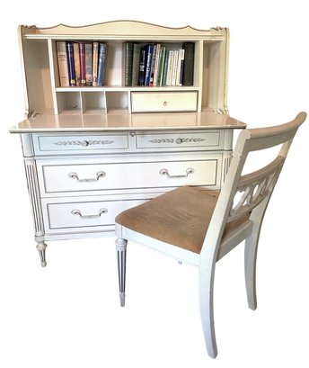 Thomasville French Provincial Secretary Desk With A Matching Chair