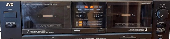 JVC Stereo Double Cassette Deck - Model TD-W801