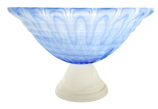 Huge Modernist Art Glass Centerpiece Bowl 15.5'