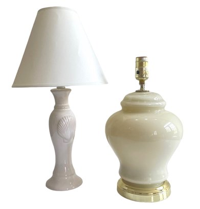 Two Vintage Bed Side Table Lamps