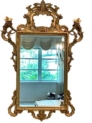 Gorgeous Ornate Gold  Frame , Vintage French-italian  Mirror.