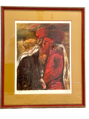 Reuven Rubin( Romanian-israeli 1893-1974) Pencil Signed Lithograph . Well Known Artist.