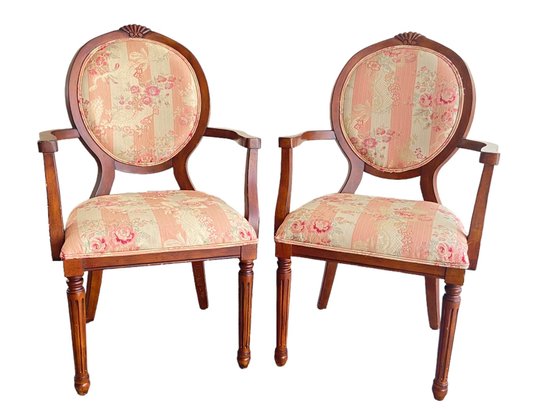 A Pair Of Vintage Upholstered Chairs