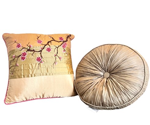 Two Silky Accent Pillows