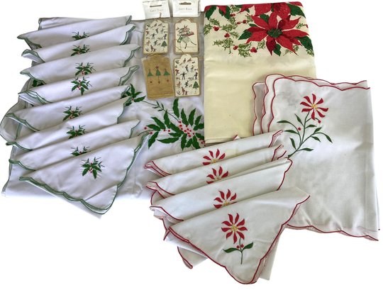 Vintage Christmas Linens And More (M)
