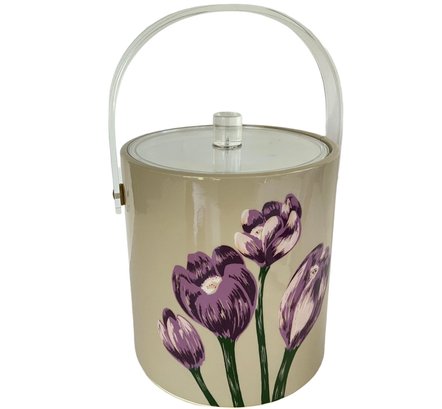Vintage Cera Lavender Tulip Ice Bucket