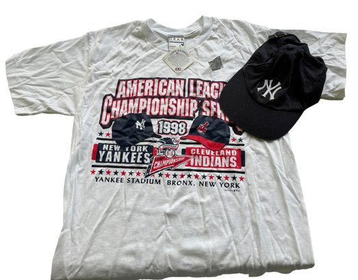 Vintage 1998 NY Yankees Cap & Championship Tee
