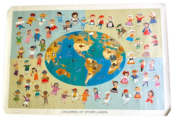 1959 Rolled Poster 'Children Of Other Lands'