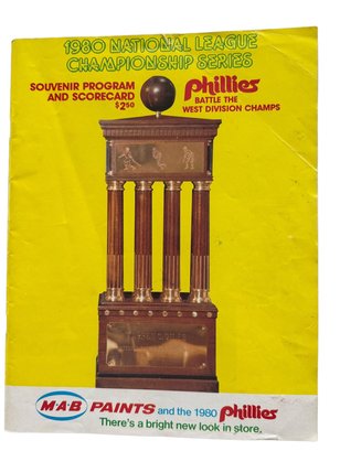 1980 PHILLIES & Astro Championship Program