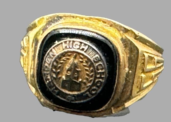 10K Yellow Gold Hamden High School Class Ring 1956 3.5 DWT