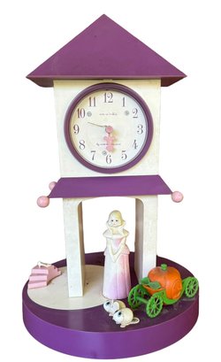 Rare Westclox Fairy Tale Cinderella Musical Clock From 1960's