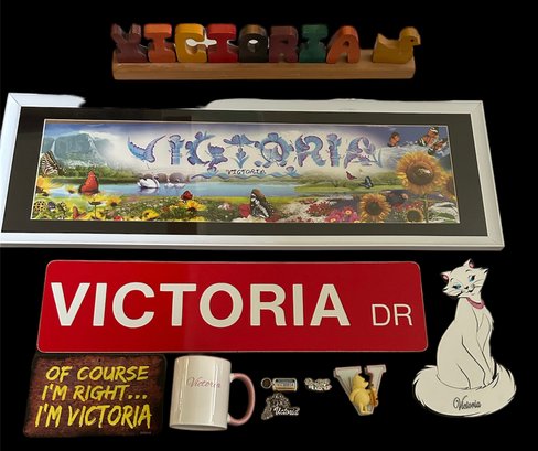 Personalized'VICTORIA' Items: Marie -Aristocrats 10', Maple Wood Crafted Block Letters, Mug, Necklaces, More