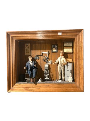 Vintage Whimsical Custom Made Shadow Box Diorama