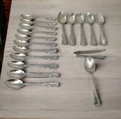 18 Pieces Of STERLING SILVER Flatware