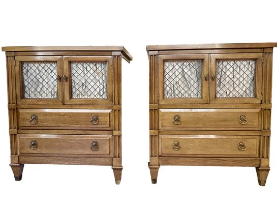 Pair Of French Provincial Nightstands.