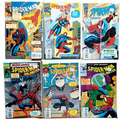 Lot Of 6 Marvel Comics SPIDER MAN UNLIMITED Comic Books