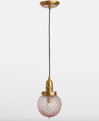 SoHo House Pink Rose Pendant Hanging Fixtures (2) - NEW