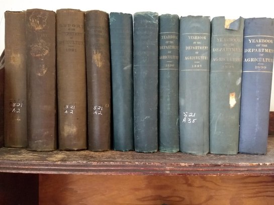 1890's Yearbook Of The  Department Of Agriculture 10 Volume Set 1890-1899