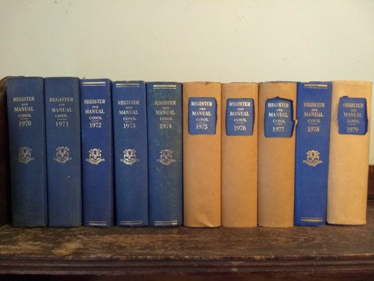1970's State Of Connecticut Register And Manual Volumes 1970-1979