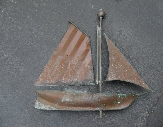 30' Copper Ship Weathervane