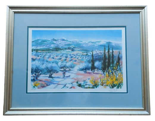 Ella Fort Hand Signed Numbered Limited Edition French Landscape Lithograph