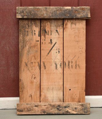 Shipping Crate Wood Salvage 'New York/Chicago' Unique Wall Art