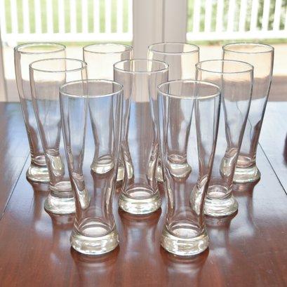 Set Of (9) Pilsner Glasses