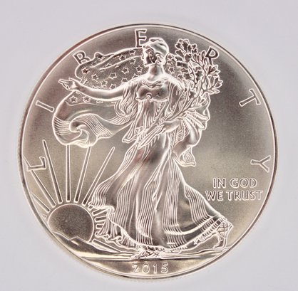 2015 1 Dollar 1-Oz Silver Eagle Pure Silver