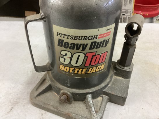 Pittsburgh Automotive Heavy Duty 30 Ton Bottle House Jack Dusty But Works Like New See Pictures
